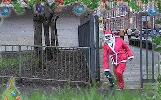 Christmas delivery and opening