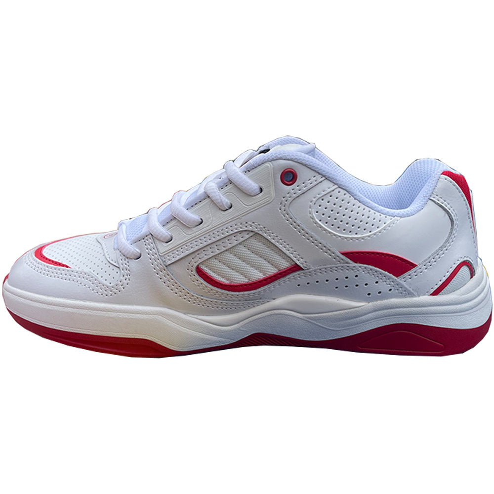 éS TJ Rogers Shoes White/Red