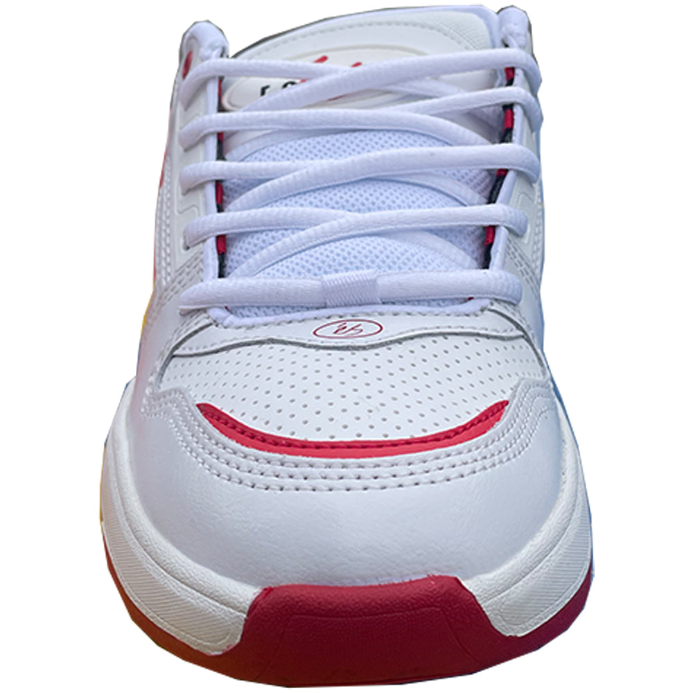 éS TJ Rogers Shoes White/Red