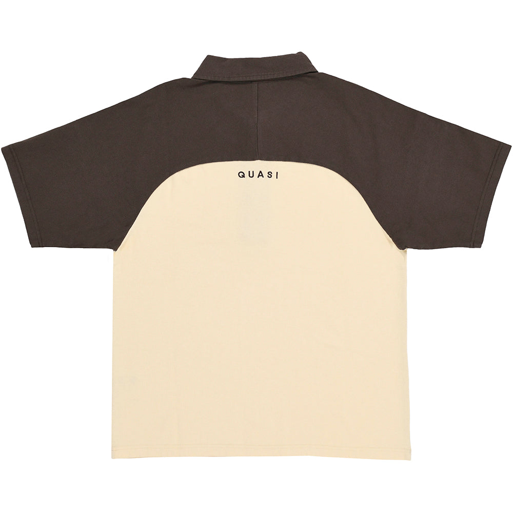 Quasi Leslie Raglan Polo Shirt Earth