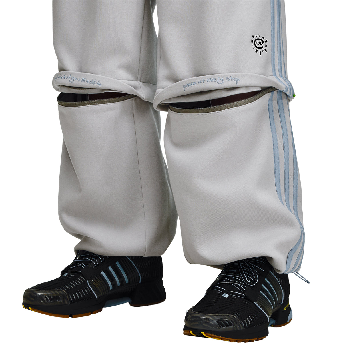 adidas X Always Do What You Should Do Spacer Teamgeist Open Hem Tracksuit Bottoms Grey/Light Solid Grey