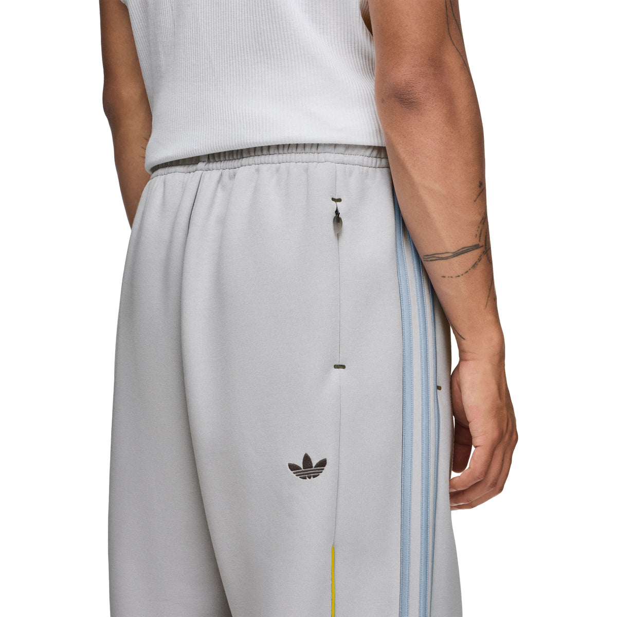 adidas X Always Do What You Should Do Spacer Teamgeist Open Hem Tracksuit Bottoms Grey/Light Solid Grey