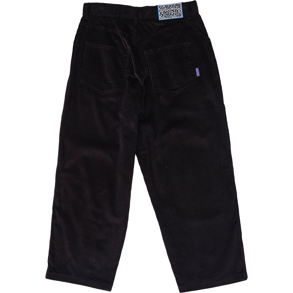 Always Do What You Should Do Relaxed Thick Corduroy Pants Black