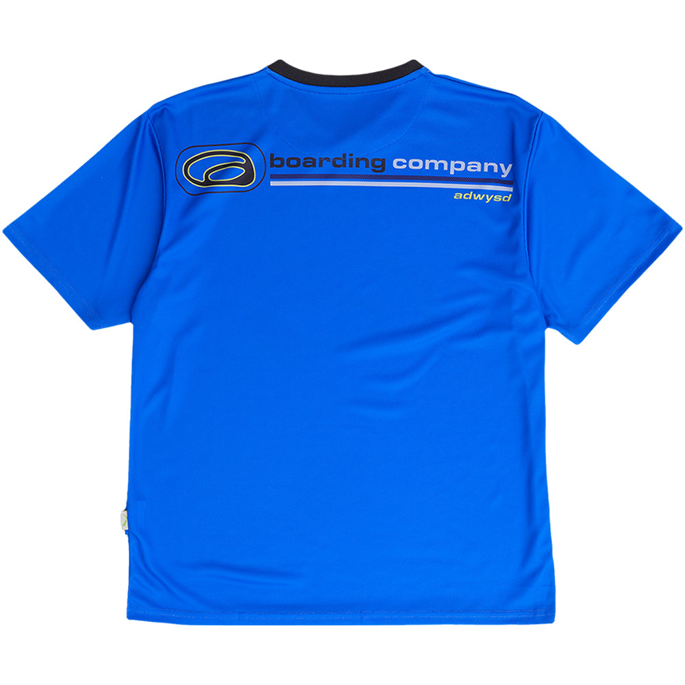 Always Do What You Should Do Boarding Company Football Top Blue