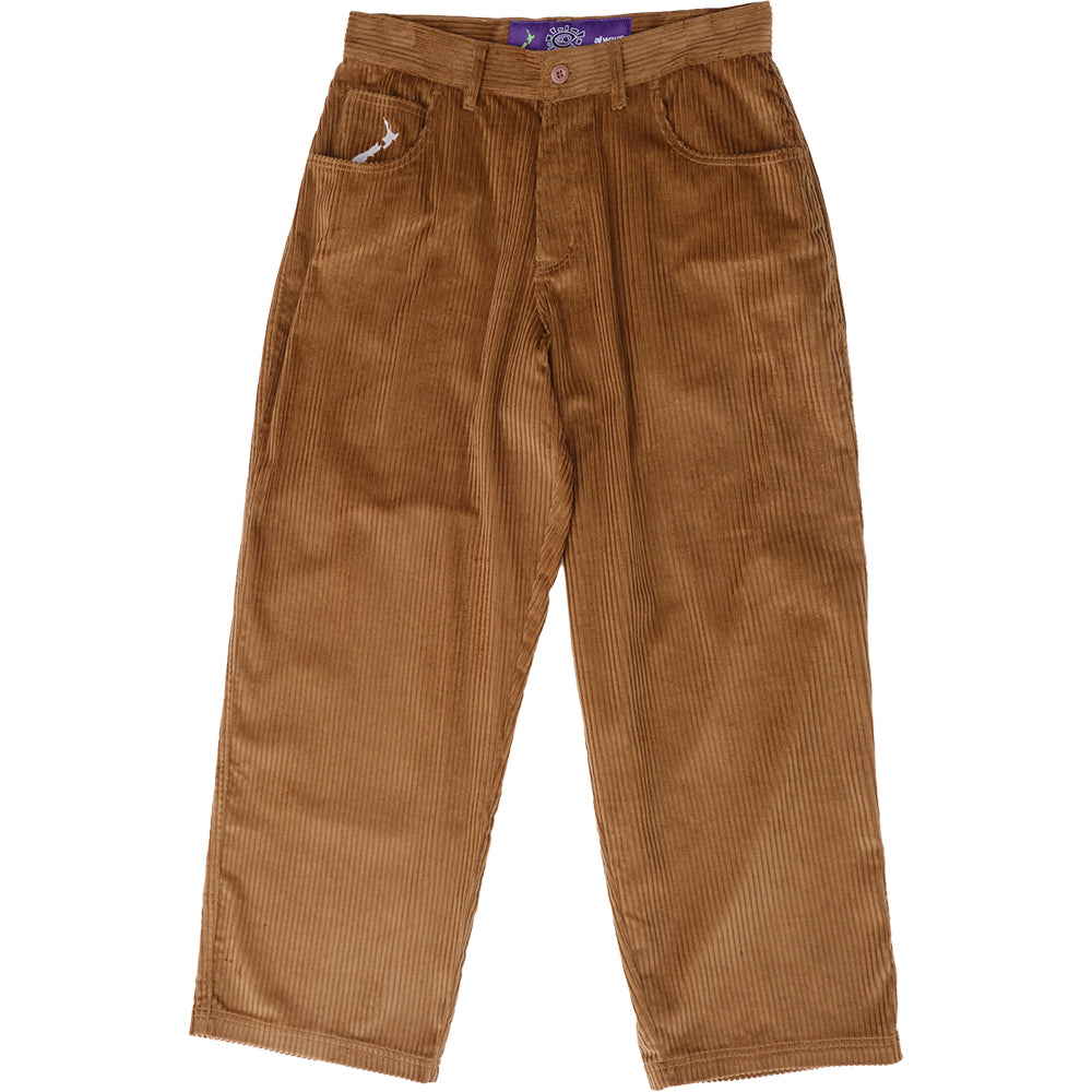 Always Do What You Should Do Relaxed Thick Corduroy Pants Brown