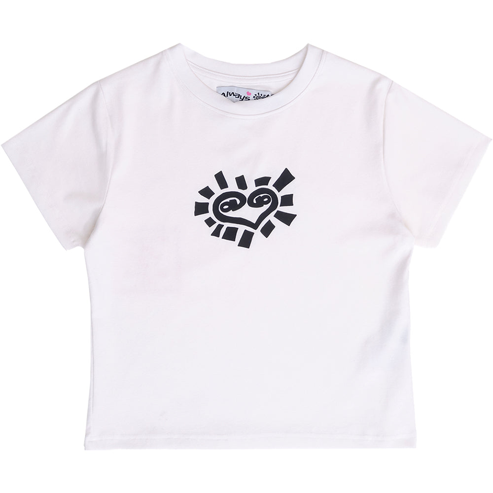 Always Do What You Should Do Baby He@rt Tee White