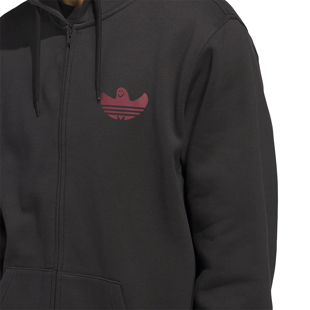 Adidas Shmangry Zip Up Graphic Hoodie Black/Shadow Red