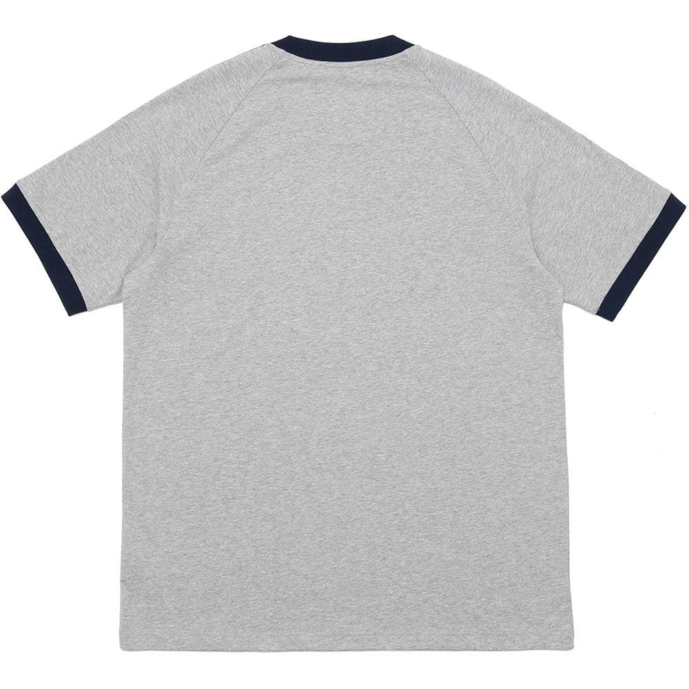 adidas x Pop Trading Company Classic T Shirt Medium Grey Heather/Collegiate Navy