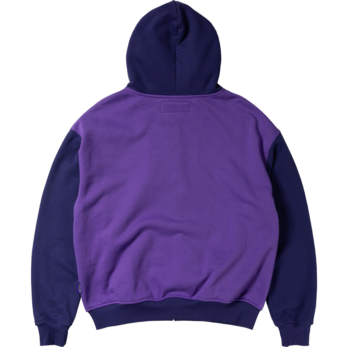 Always Do What You Should Do Human Applique Zip Up Hoodie Purple