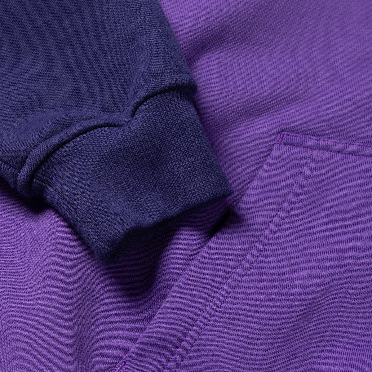 Always Do What You Should Do Human Applique Zip Up Hoodie Purple