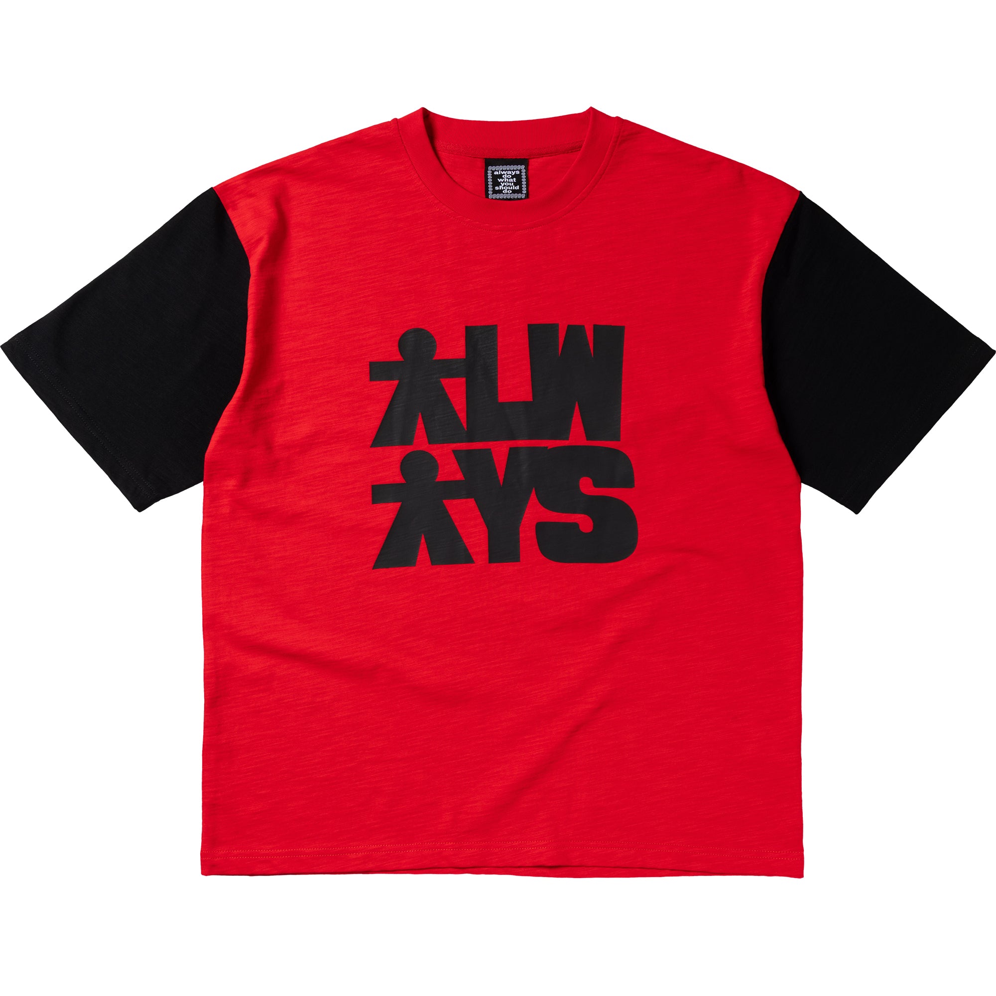 Always Do What You Should Do Human Tee Red/Black | NOTE shop