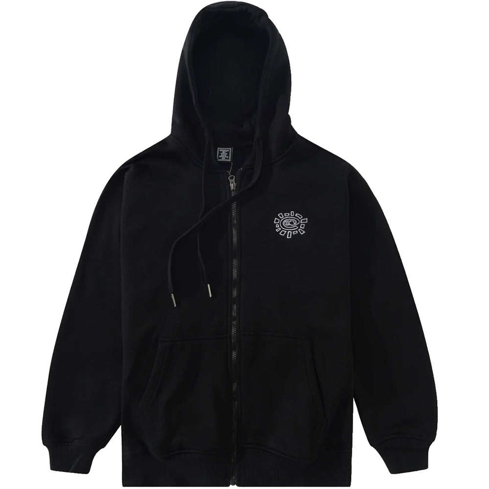Always Do What You Should Do Relaxed Zip Hood Black