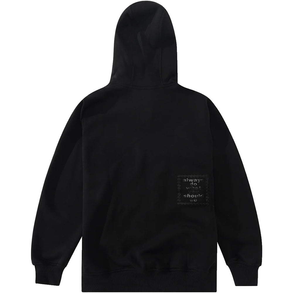 Always Do What You Should Do Relaxed Zip Hood Black
