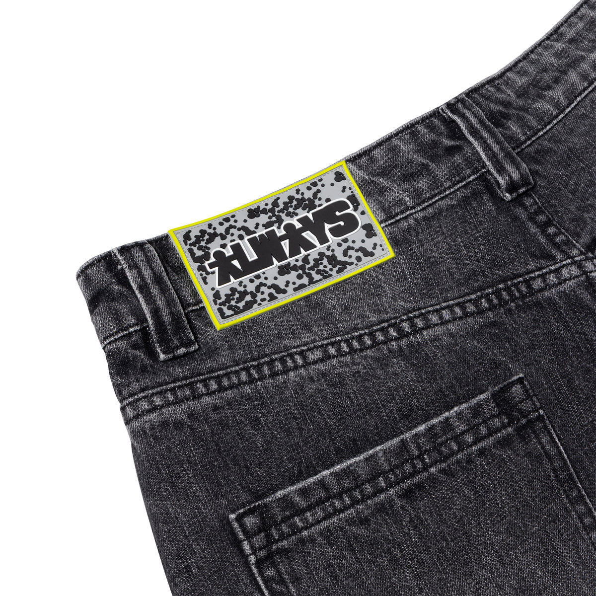 Always Do What You Should Do Waza Jeans Washed Light Black