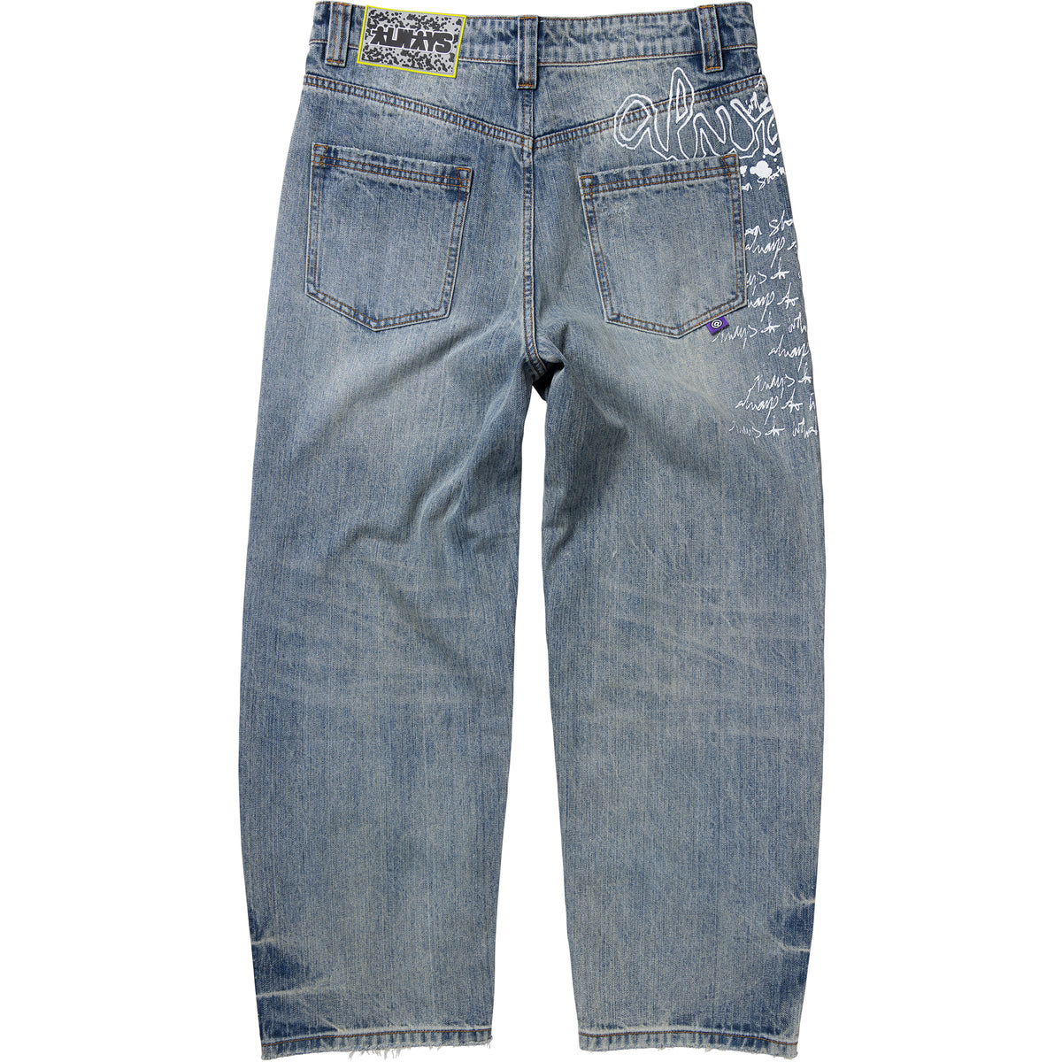 Always Do What You Should Do Waza Jeans Washed Light Blue