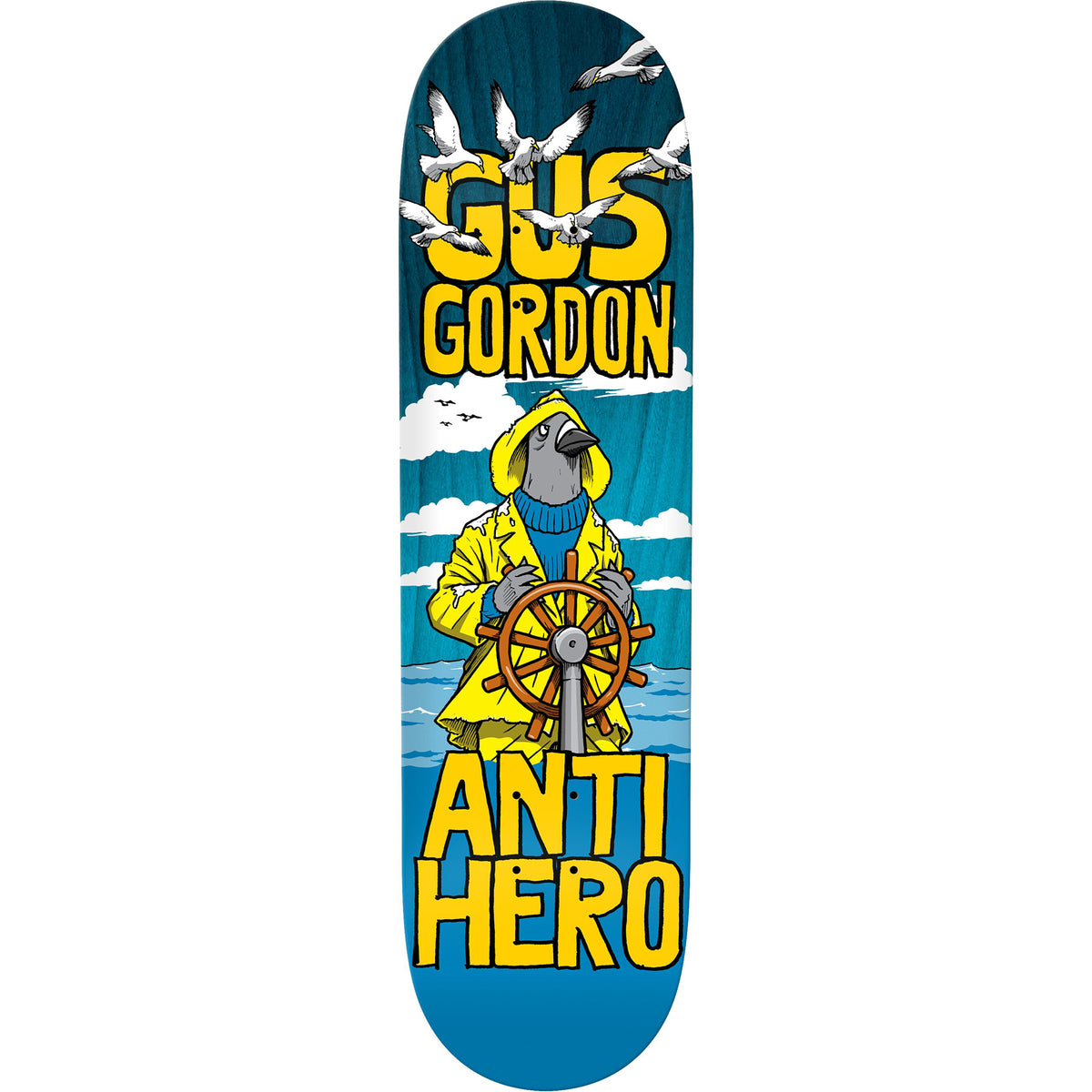 Antihero Gus Gordon Fishstick Skateboard Deck 8.25"