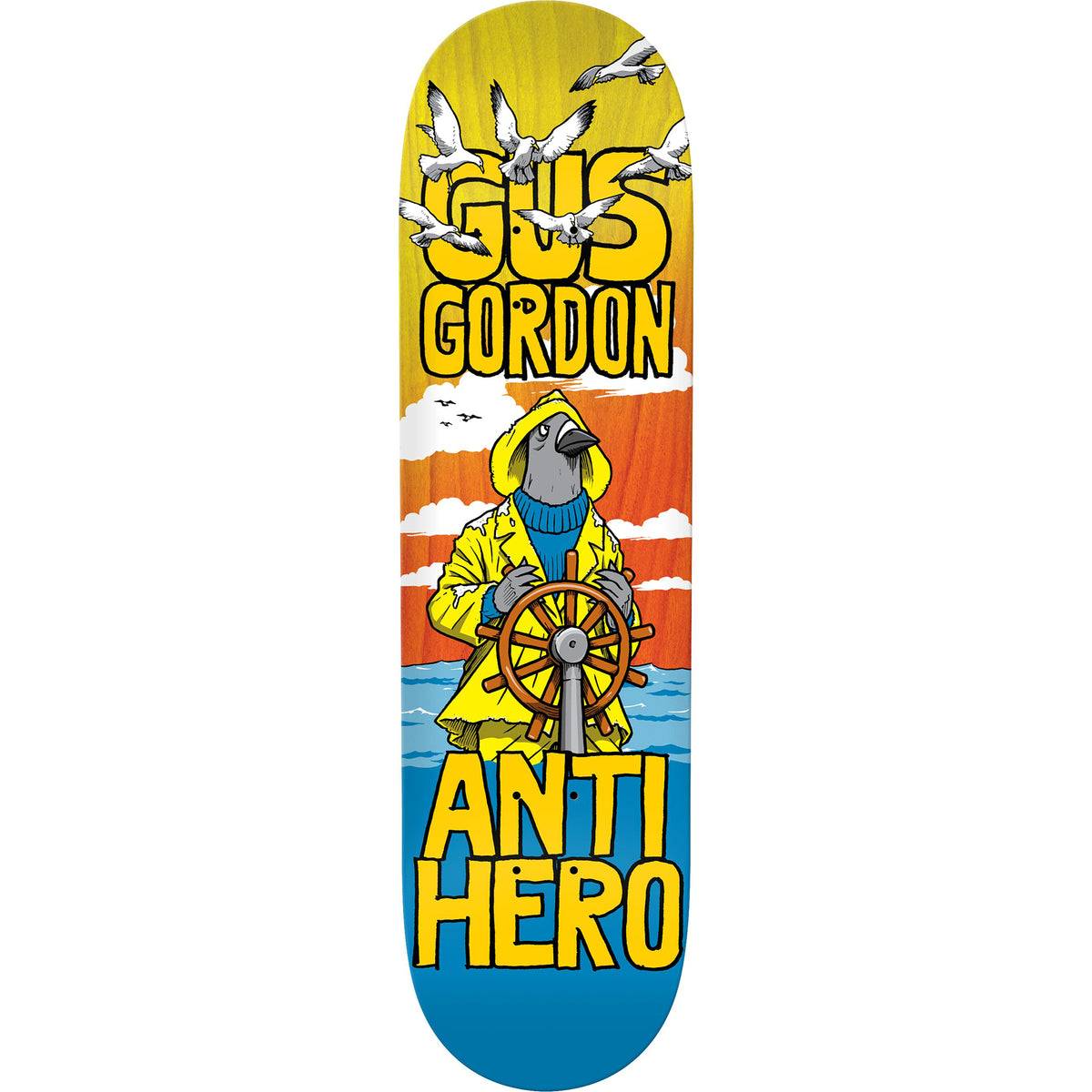 Antihero Gus Gordon Fishstick Skateboard Deck 8.5"