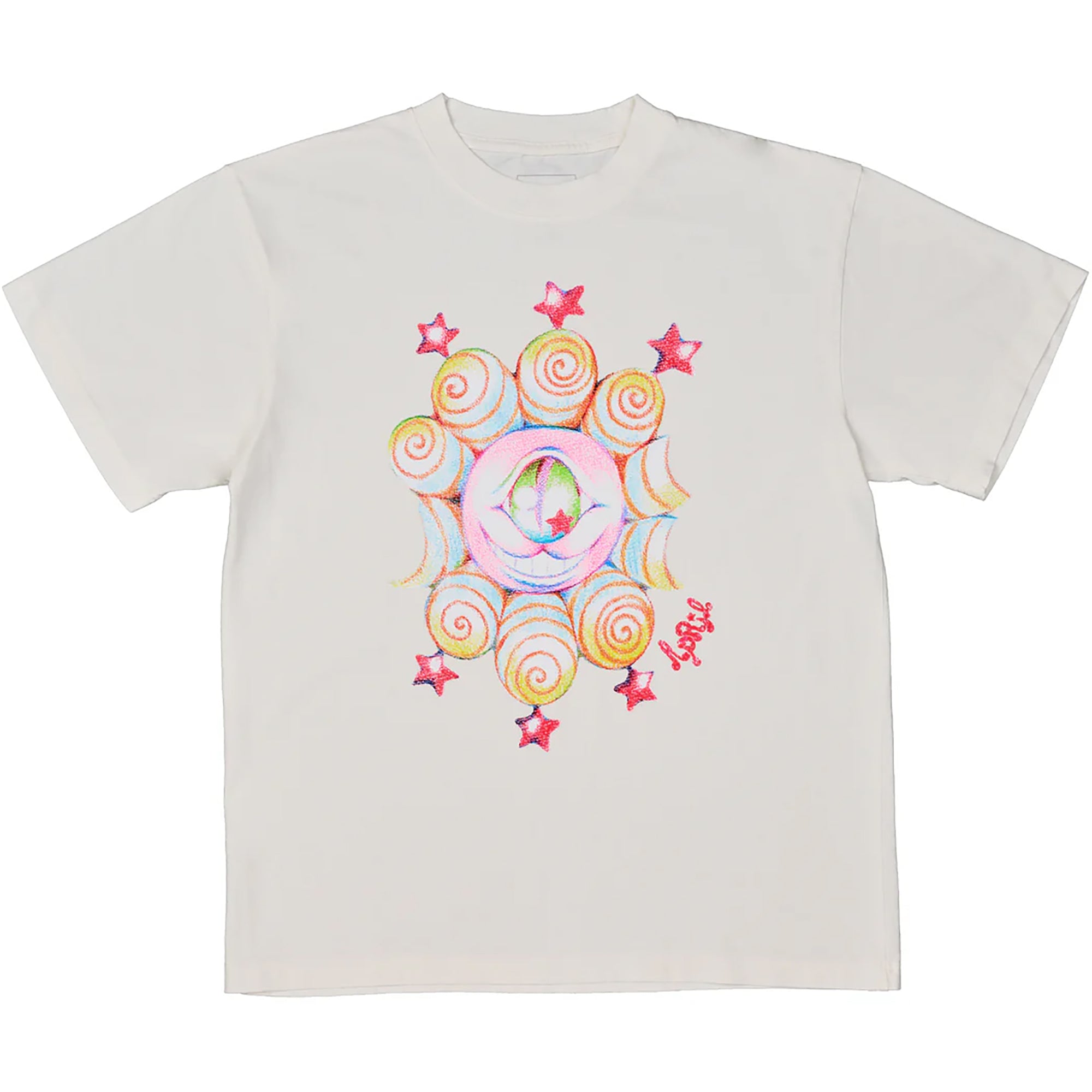 April Eye by Ema Gaspar Tee White