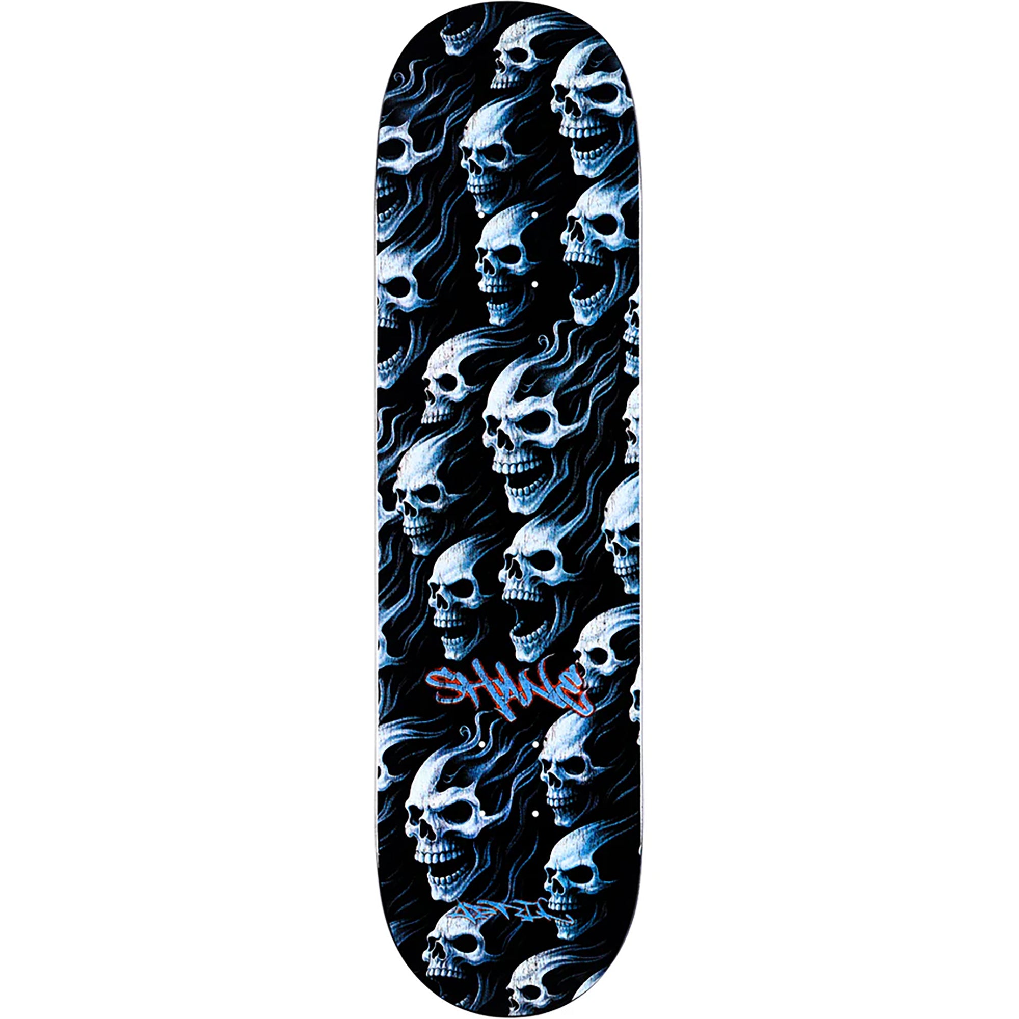 April Shane O'Neill Full Dead Black Dip Skateboard Deck 8.25"