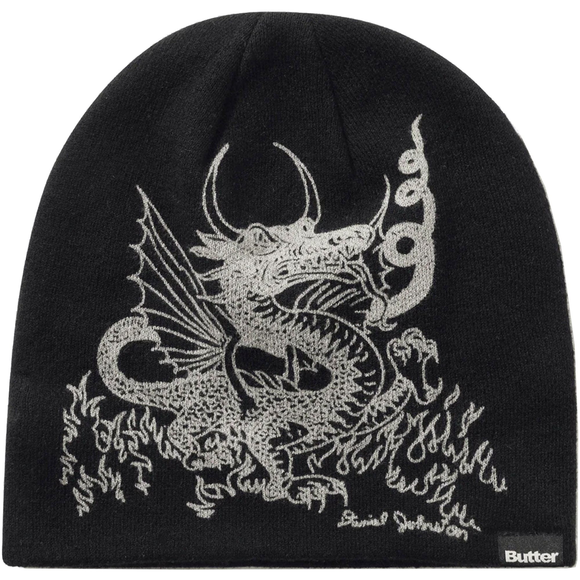Butter Goods x Daniel Johnston Dragon Skully Beanie Black