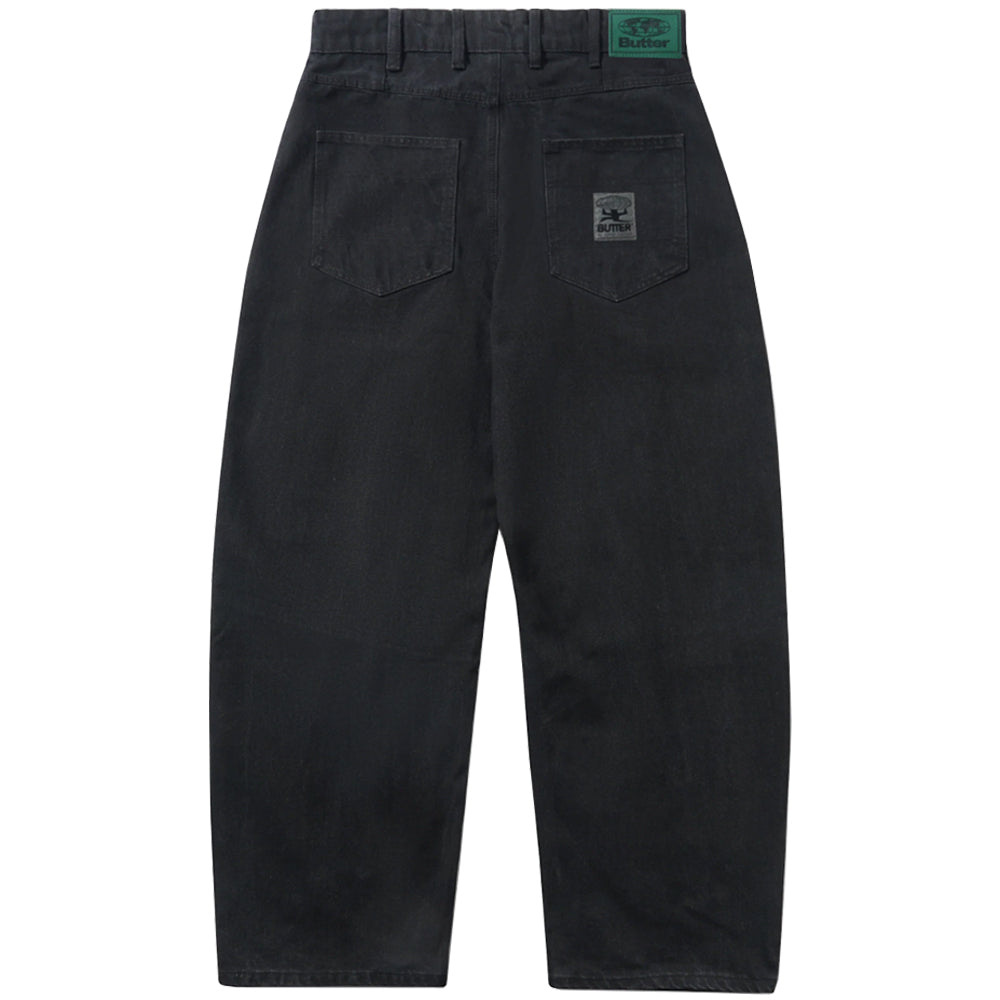 Butter Goods Wide Cut Denim Jeans Dark Washed Black