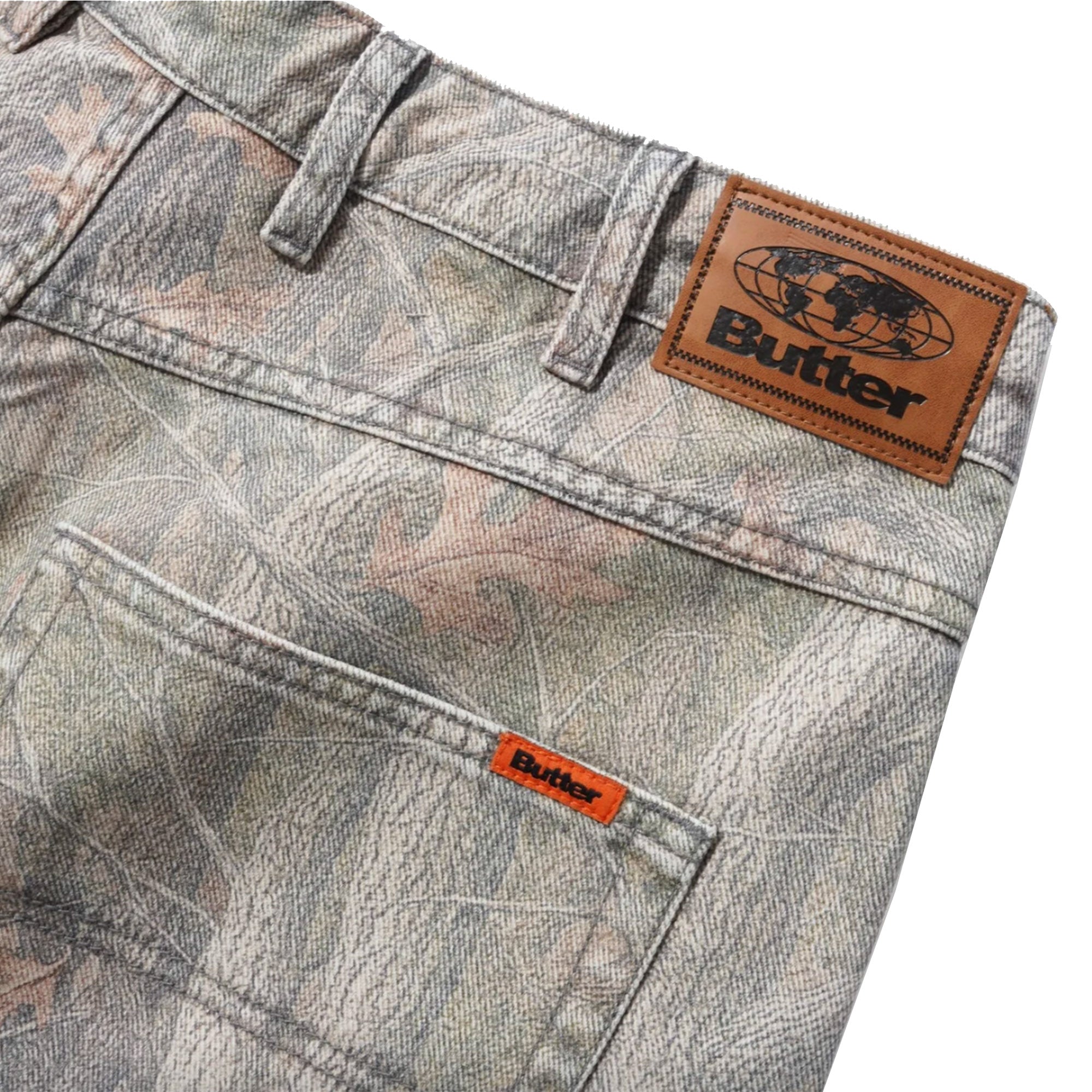 Butter Goods Baggy Denim Jeans Forest Camo