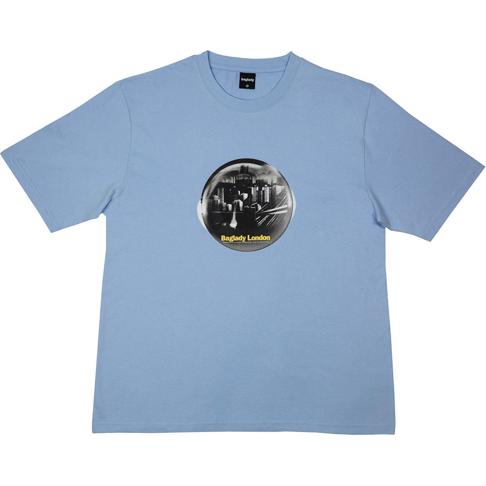 Baglady Survive London T Shirt Ice Blue