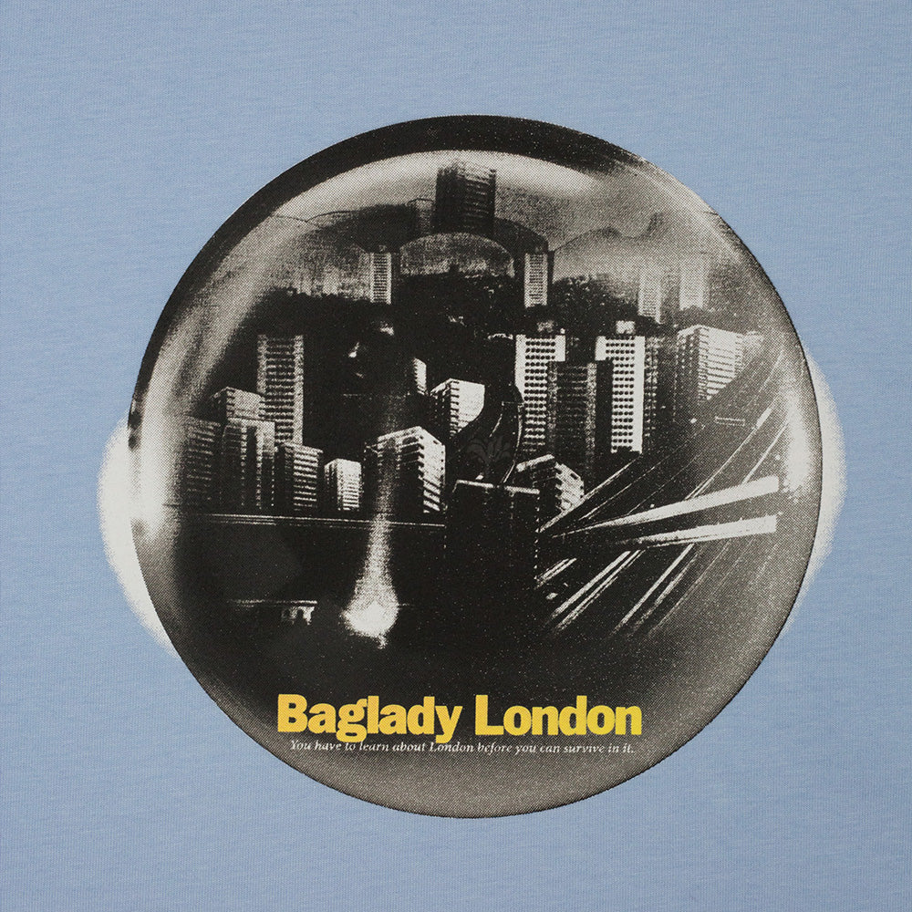 Baglady Survive London T Shirt Ice Blue