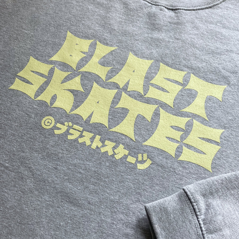 Blast Skates Golden Label Crew Neck Sweatshirt Ash Grey