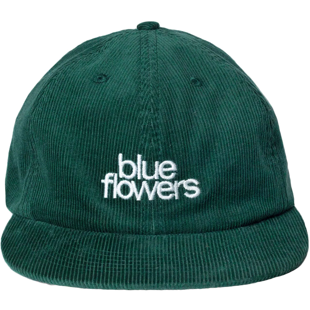 Blue Flowers Longsight Cap Forest Green