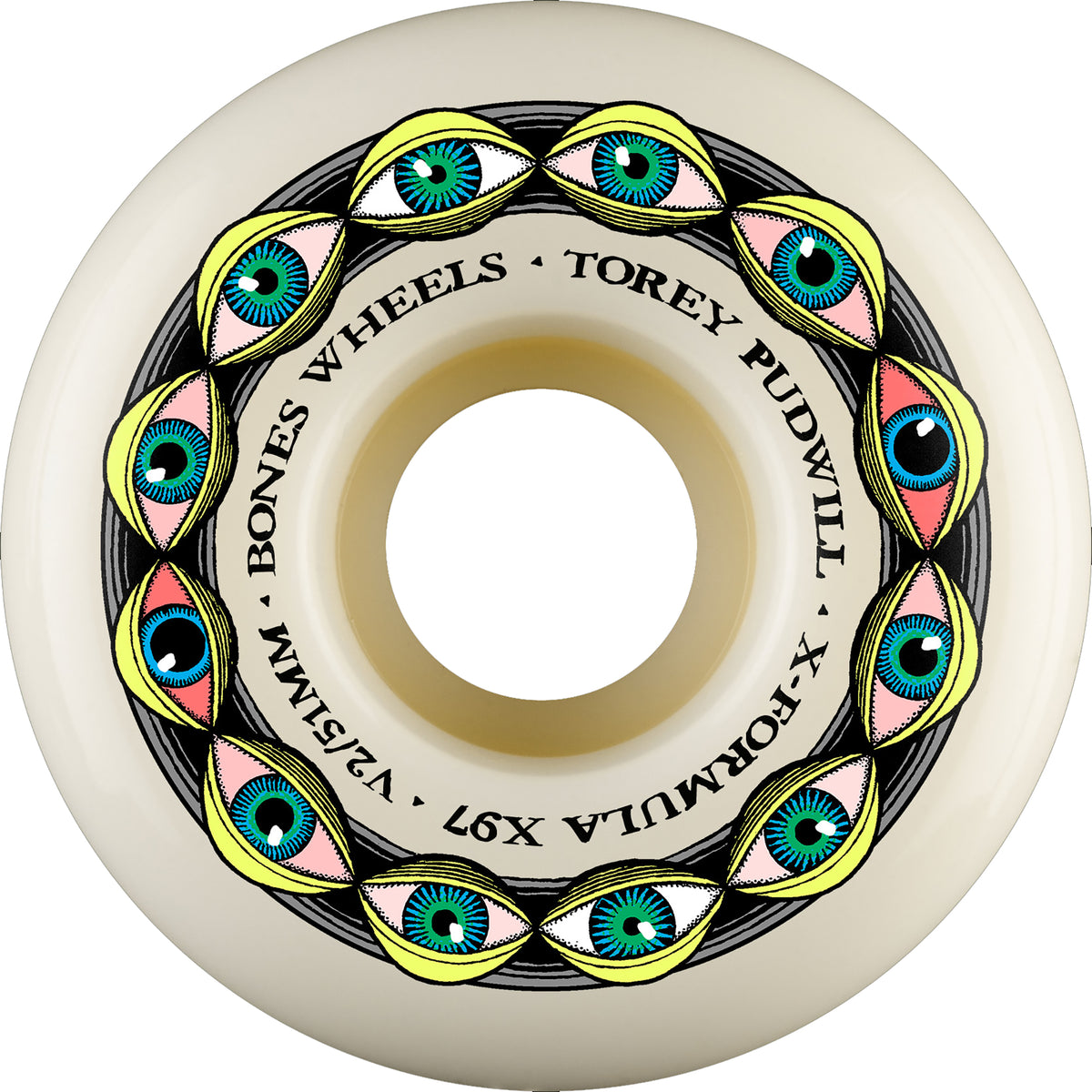 Bones Torey Pudwill Frying Eyes X-Formula V2 Locks X97 Skateboard Wheels 51mm