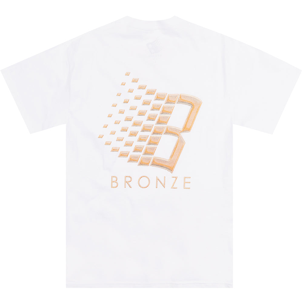 Bronze 56K Balloon Logo Tee White