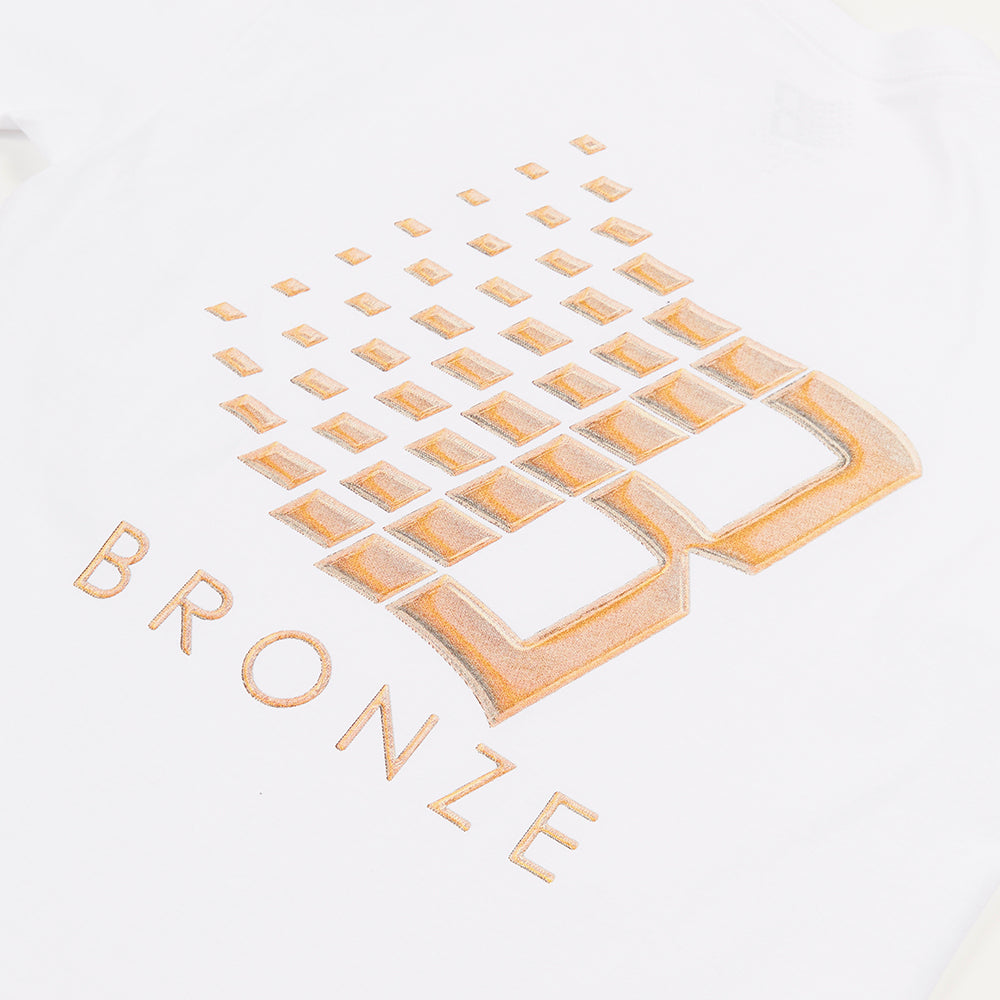 Bronze 56K Balloon Logo Tee White