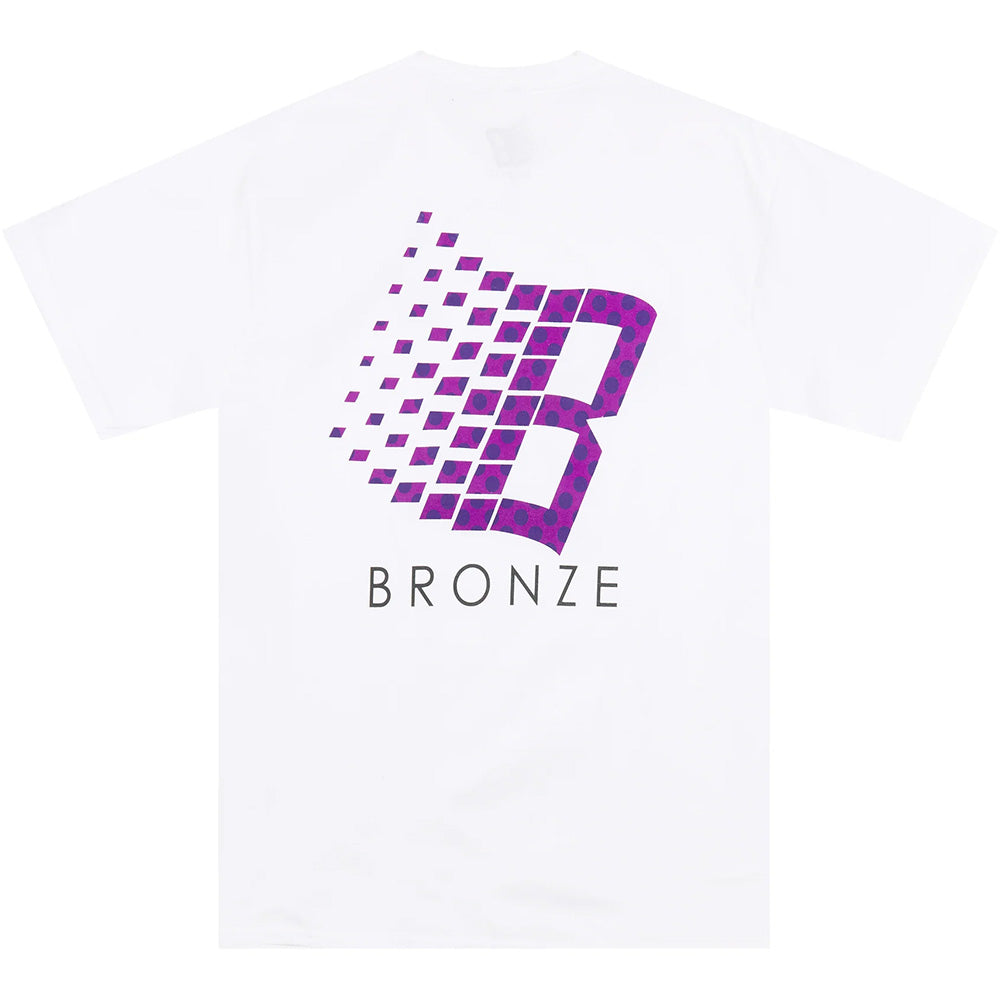 Bronze 56K Polka Dot Logo Tee White