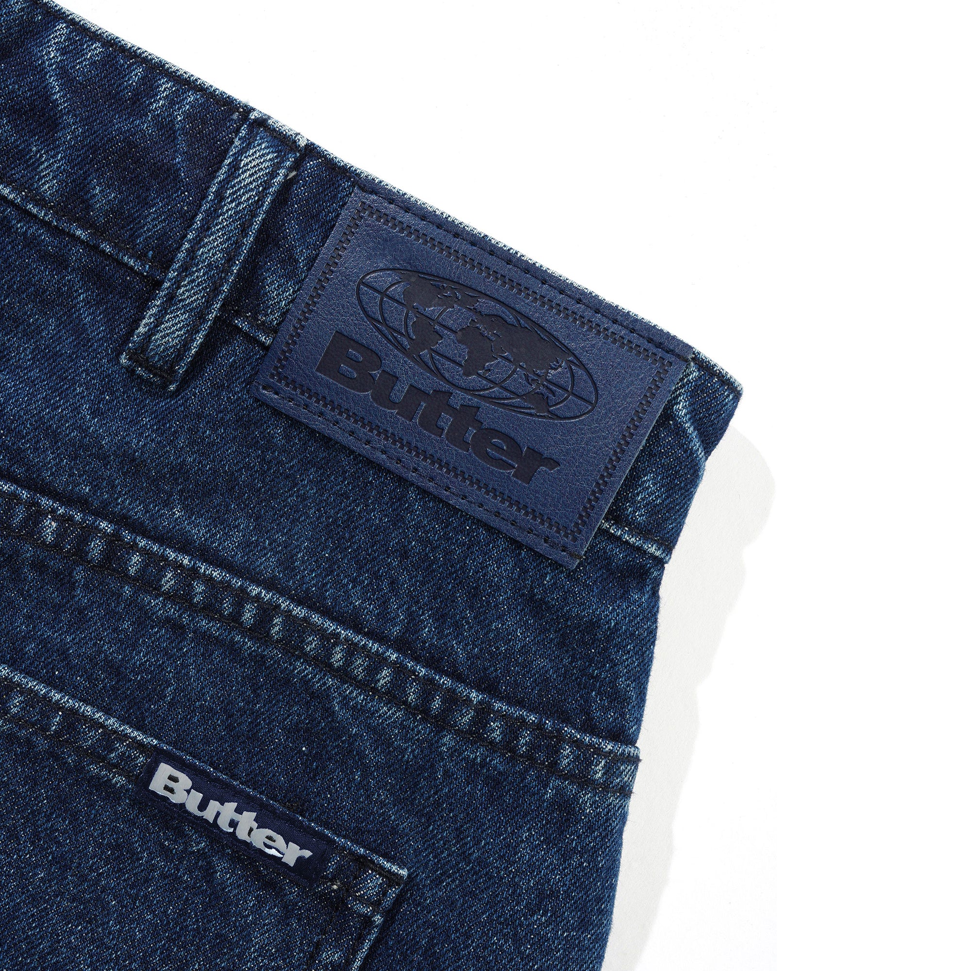 Butter Goods Baggy Denim Jeans Dark Blue