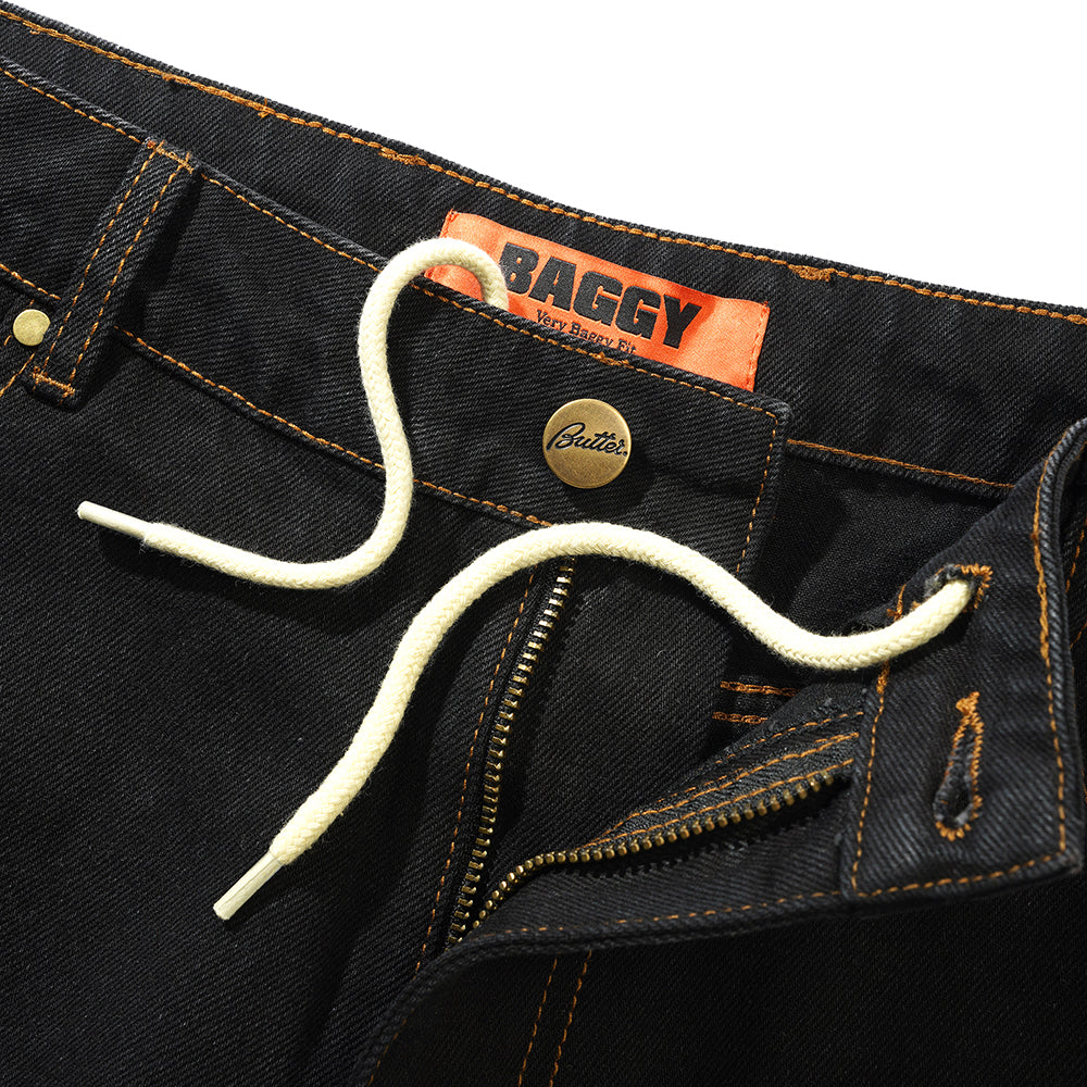 Butter Goods Baggy Denim Jeans Washed Black