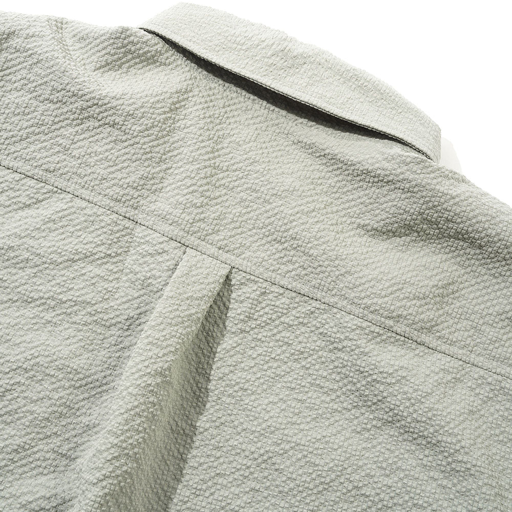 Butter Goods Carve Zip Shirt Seafoam