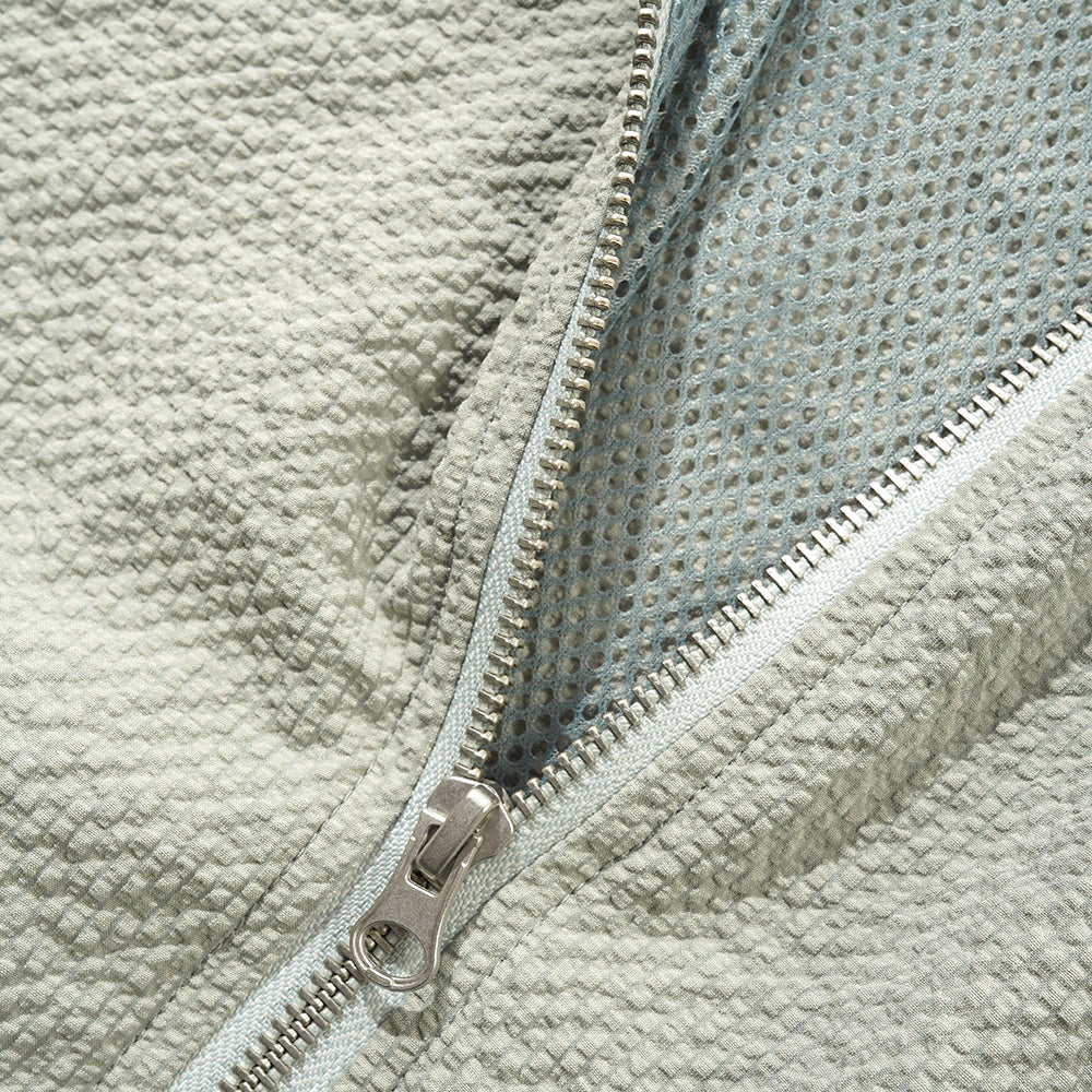 Butter Goods Carve Zip Shirt Seafoam