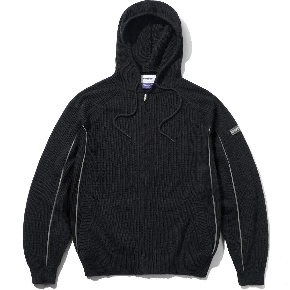 Butter Goods Dougie George Knit Zip-Thru Hood Black