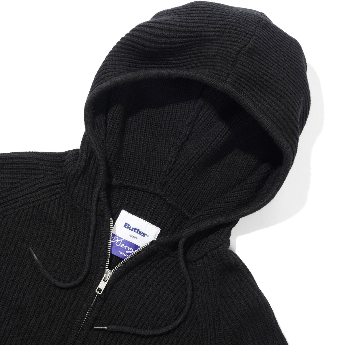 Butter Goods Dougie George Knit Zip-Thru Hood Black