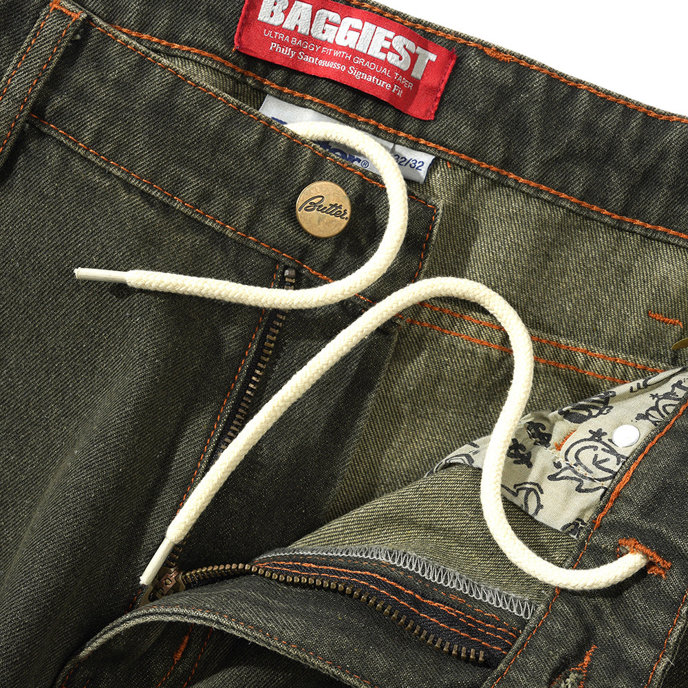 Butter Goods Philly Santosuosso Denim Jeans Dark Army Wash