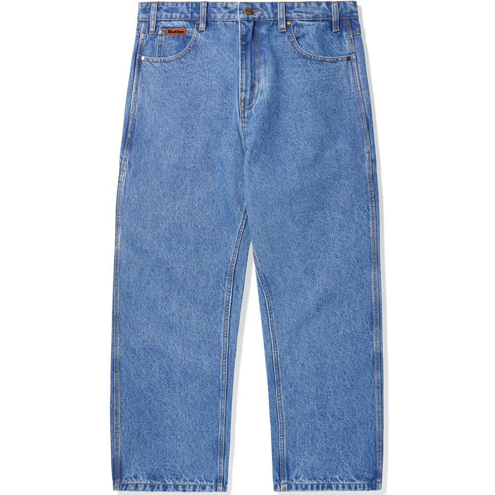 Butter Goods Relaxed Denim Jeans Washed Indigo