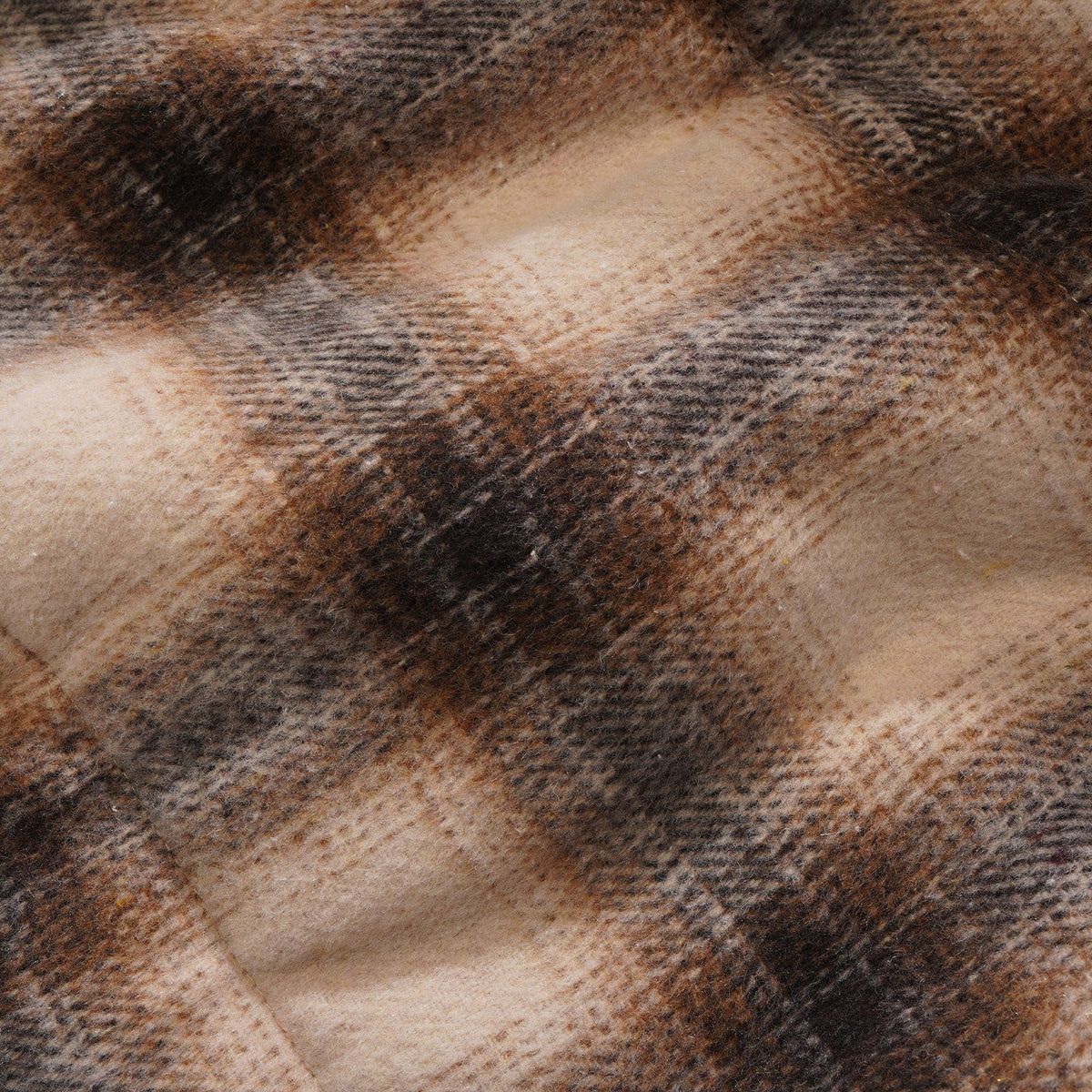Butter Goods Reversible Plaid Puffer Jacket Brown/Navy