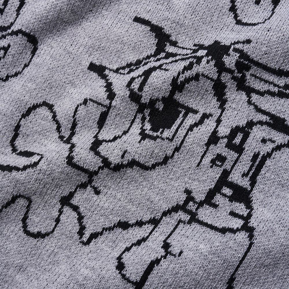 Butter Goods Spray Knit Sweater Grey