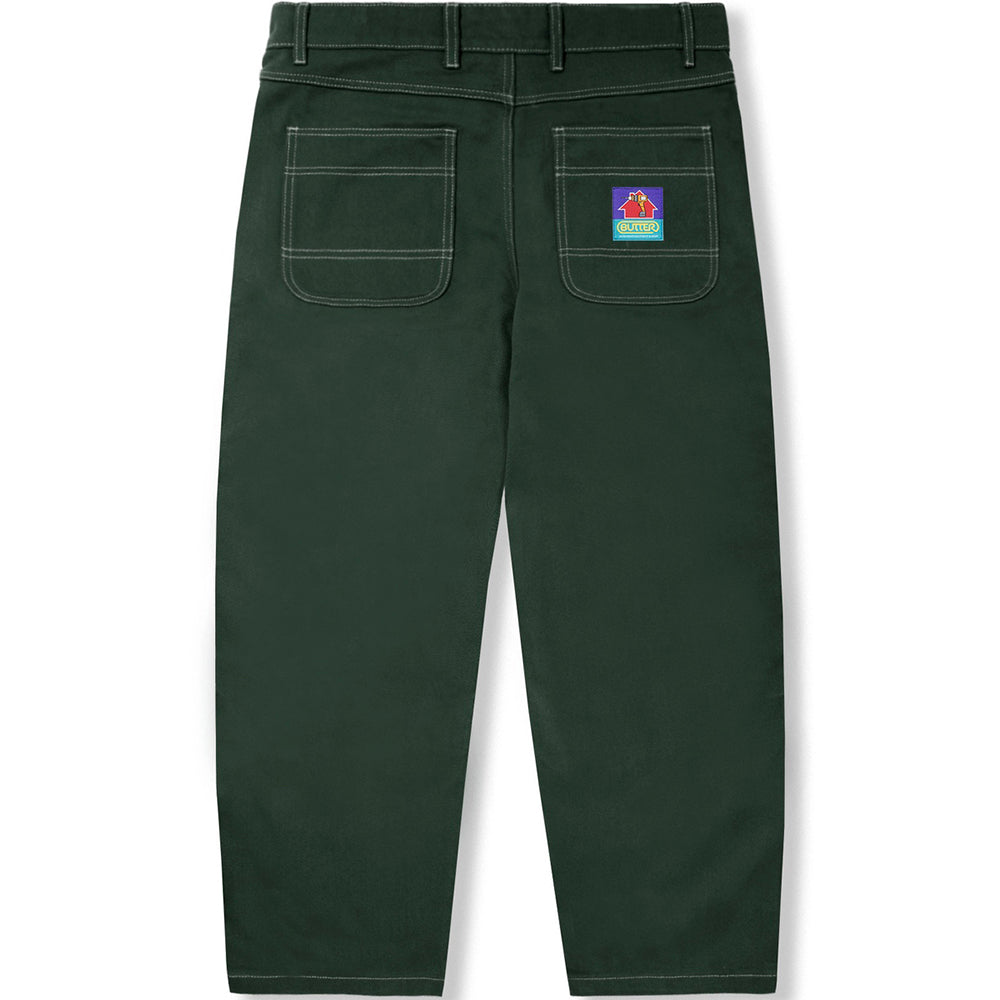 Butter Goods Work Double Knee Pants Dark Forest