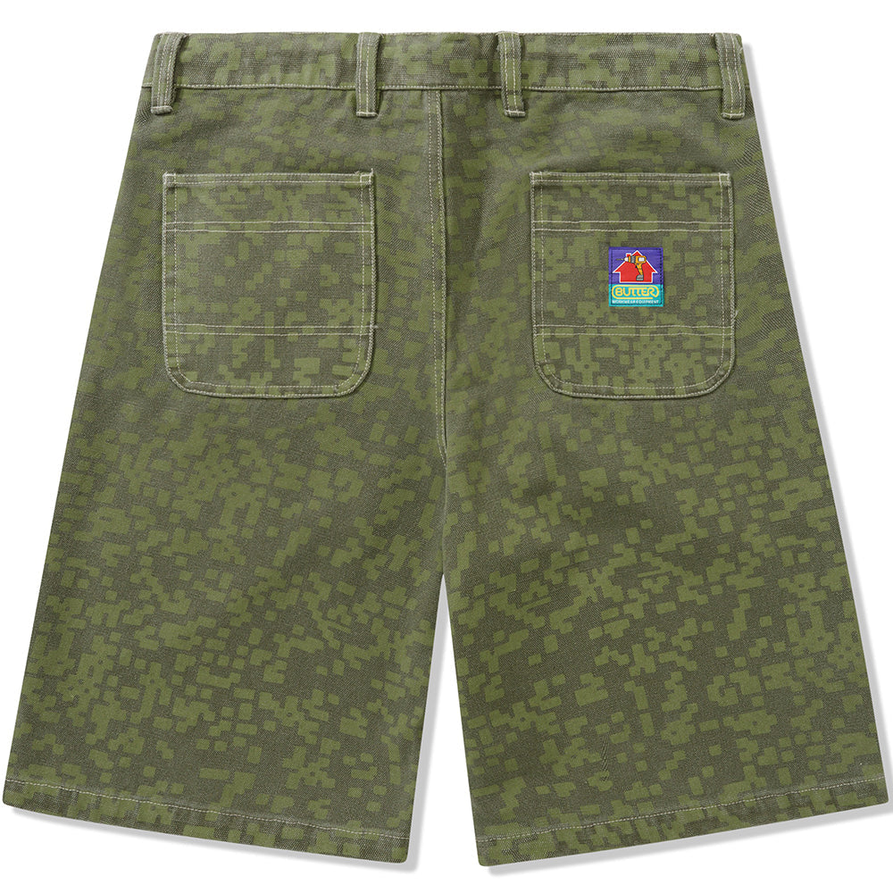 Butter Goods Work Shorts Army