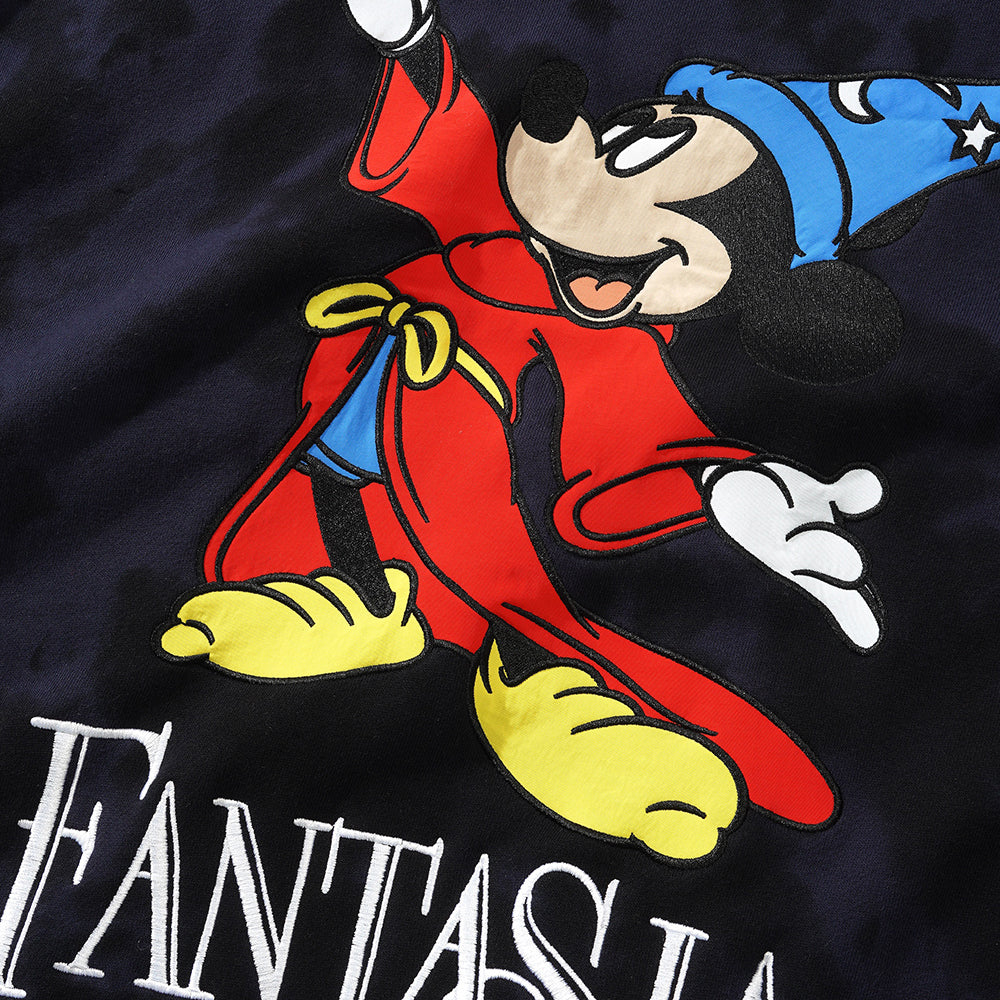 Butter Goods x Fantasia Crewneck Sweatshirt Navy Tie Dye