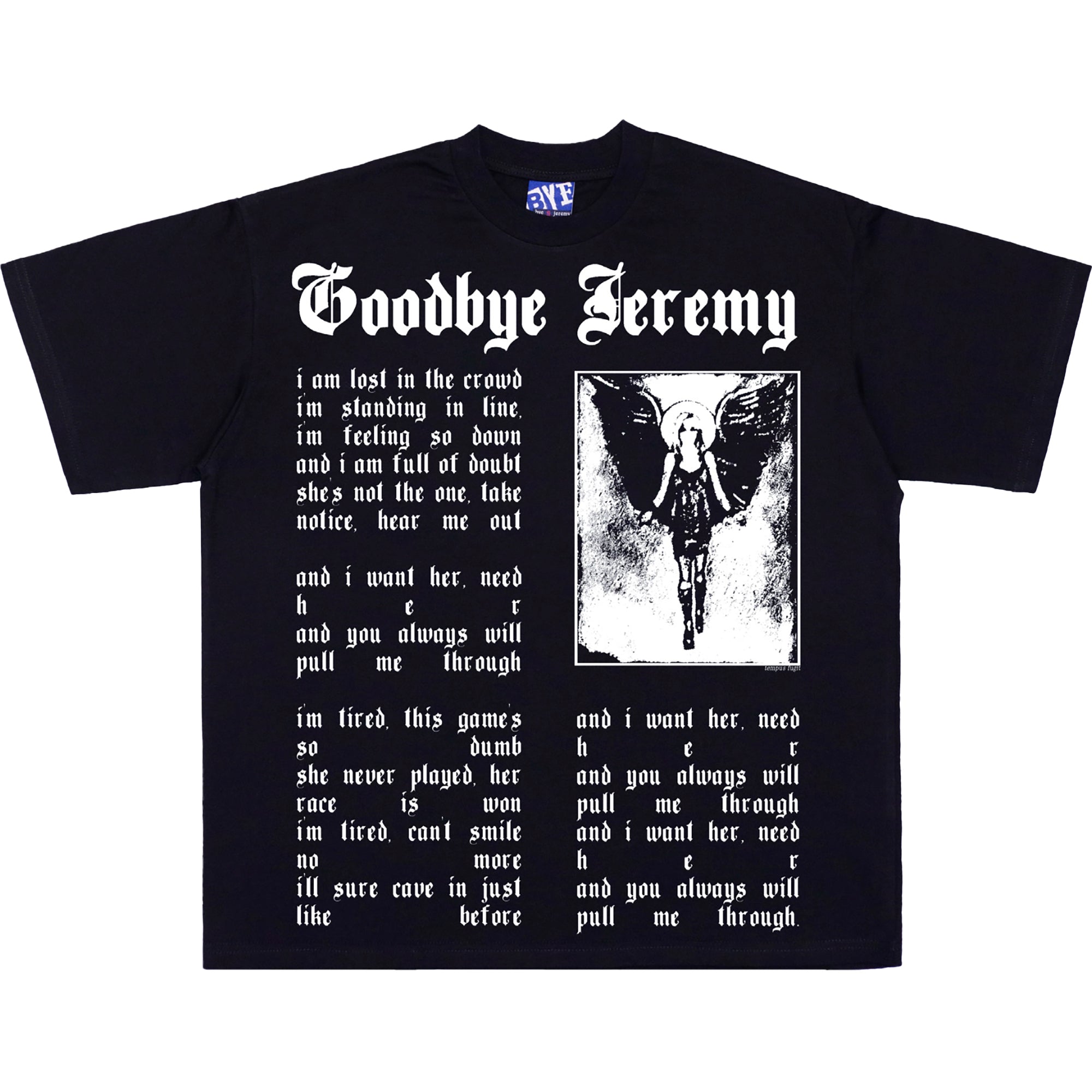 Bye Jeremy Angela Tee Black