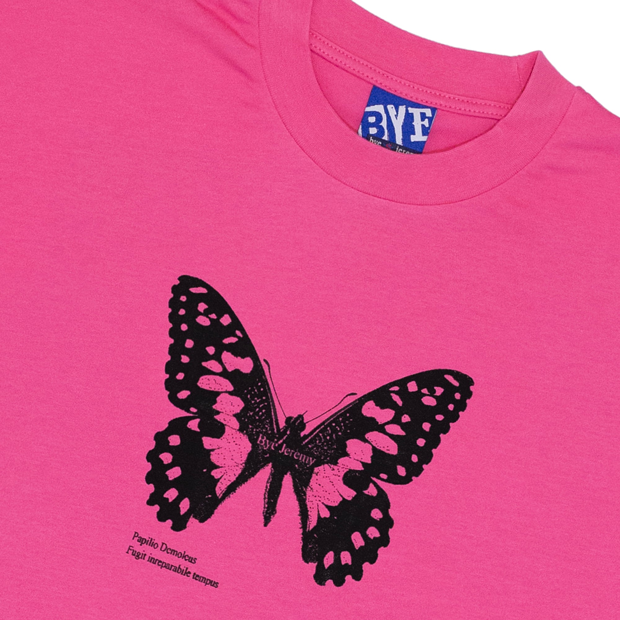 Bye Jeremy Butterfly Tee Pink
