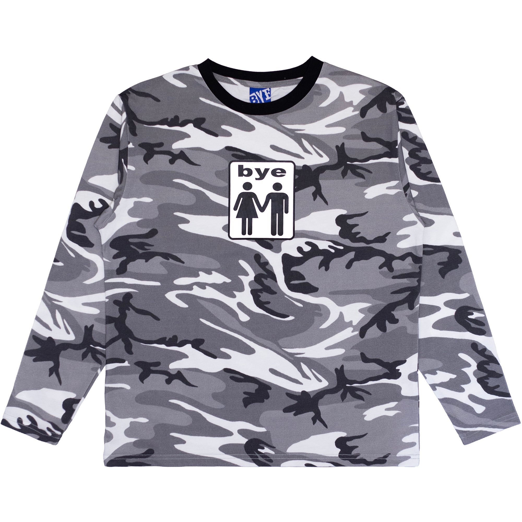 Bye Jeremy Couple Camo Longsleeve Grey